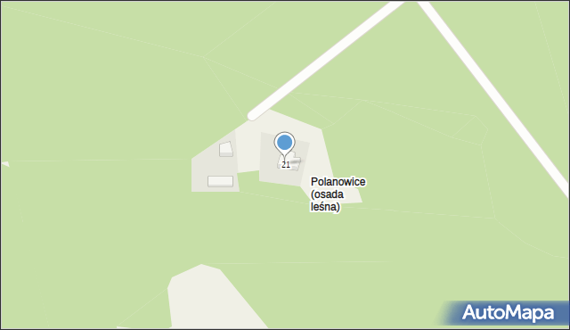 Polanowice, Polanowice, 21, mapa Polanowice