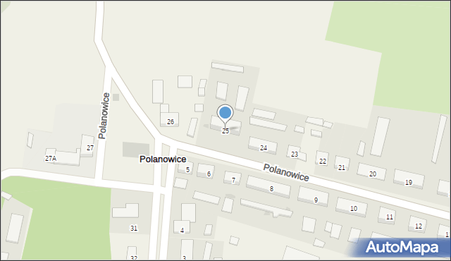 Polanowice, Polanowice, 25, mapa Polanowice