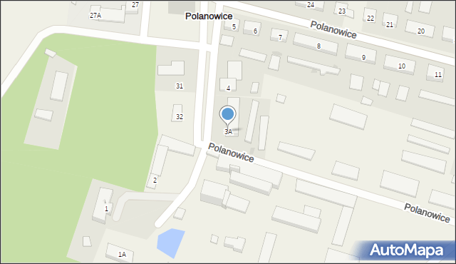 Polanowice, Polanowice, 3A, mapa Polanowice