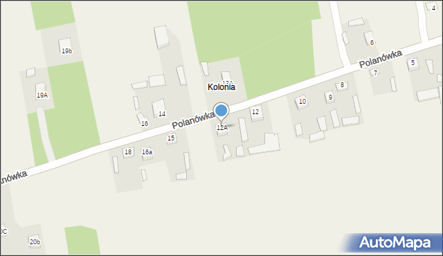 Polanówka, Polanówka, 12A, mapa Polanówka