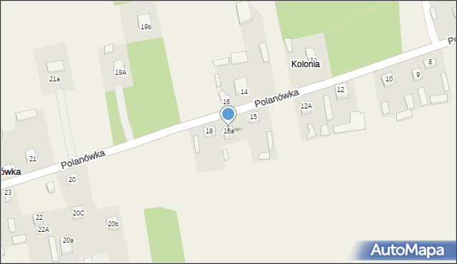 Polanówka, Polanówka, 16a, mapa Polanówka