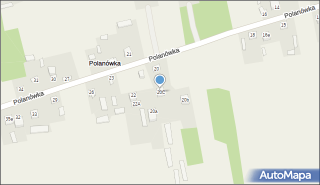 Polanówka, Polanówka, 20C, mapa Polanówka