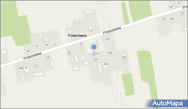 Polanówka, Polanówka, 22, mapa Polanówka