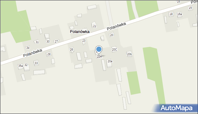 Polanówka, Polanówka, 22A, mapa Polanówka