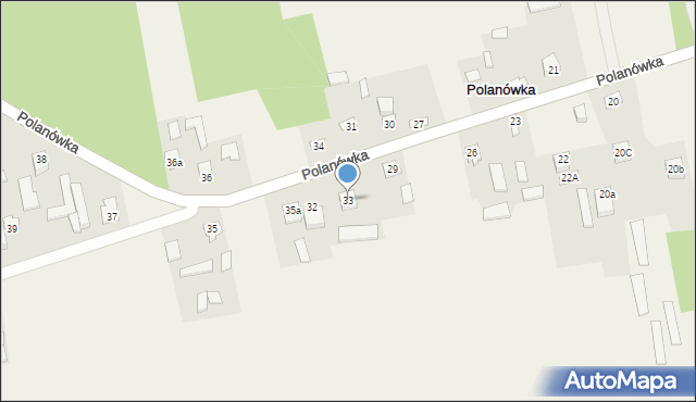 Polanówka, Polanówka, 33, mapa Polanówka