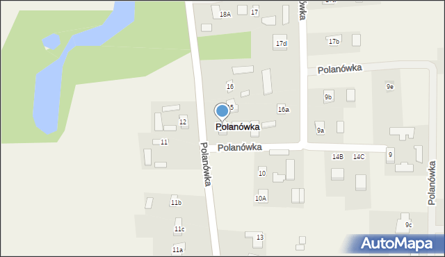 Polanówka, Polanówka, 14, mapa Polanówka