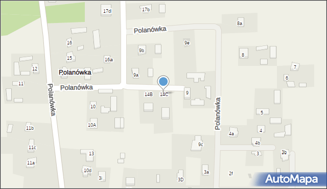 Polanówka, Polanówka, 14C, mapa Polanówka