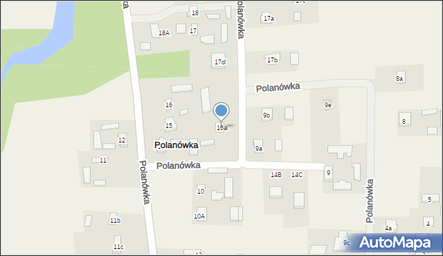 Polanówka, Polanówka, 16a, mapa Polanówka