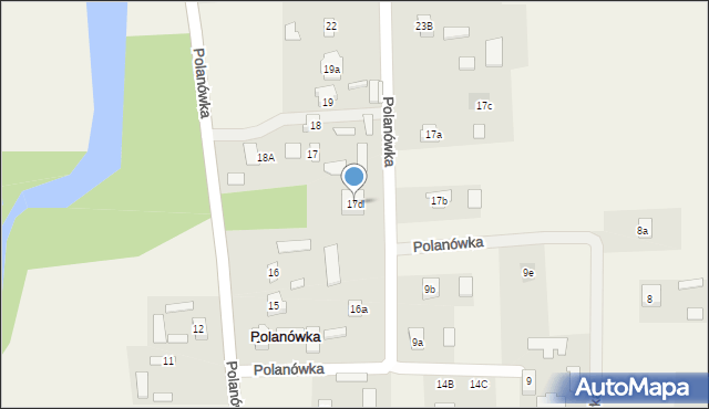 Polanówka, Polanówka, 17d, mapa Polanówka