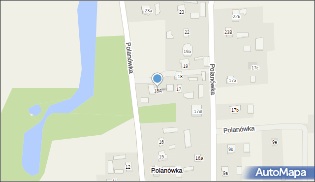 Polanówka, Polanówka, 18A, mapa Polanówka