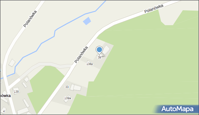 Polanówka, Polanówka, 34, mapa Polanówka