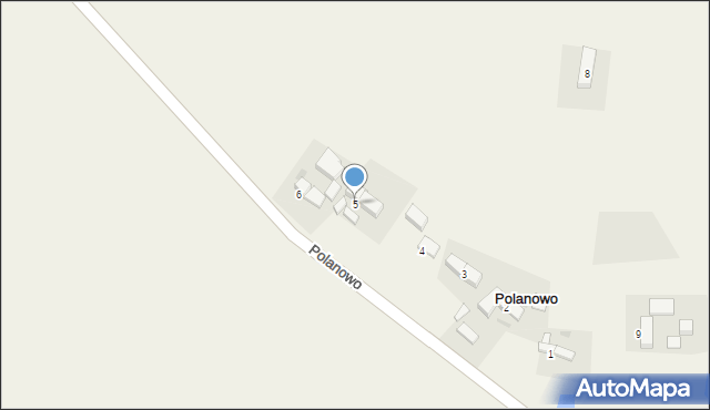 Polanowo, Polanowo, 5, mapa Polanowo