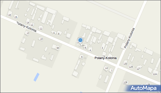 Polany-Kolonia, Polany-Kolonia, 7A, mapa Polany-Kolonia