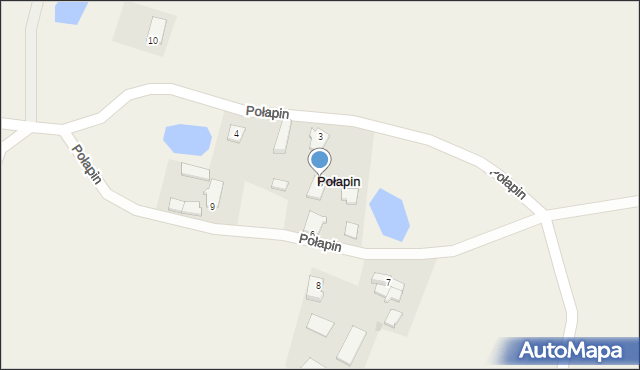 Połapin, Połapin, 5, mapa Połapin