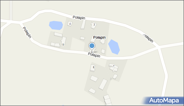 Połapin, Połapin, 6, mapa Połapin