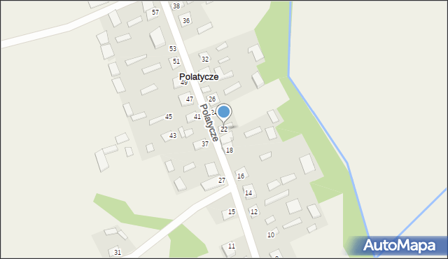 Polatycze, Polatycze, 22, mapa Polatycze
