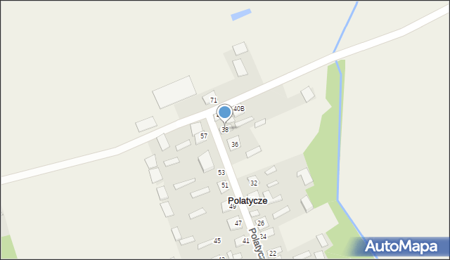 Polatycze, Polatycze, 38, mapa Polatycze