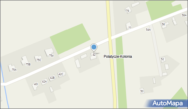 Polatycze, Polatycze, 42, mapa Polatycze