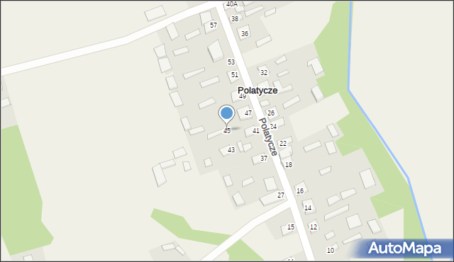 Polatycze, Polatycze, 45, mapa Polatycze