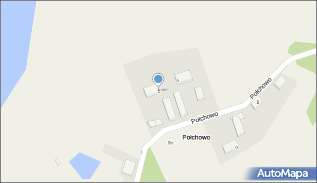 Połchowo, Połchowo, 5, mapa Połchowo