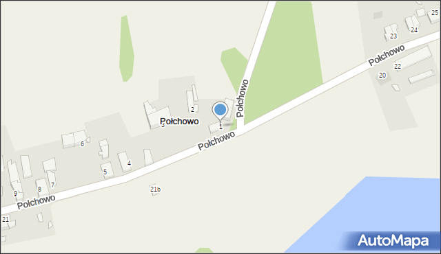 Połchowo, Połchowo, 1, mapa Połchowo