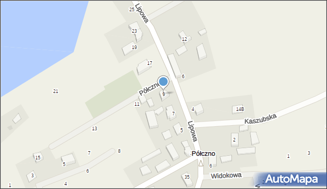 Półczno, Półczno, 23, mapa Półczno