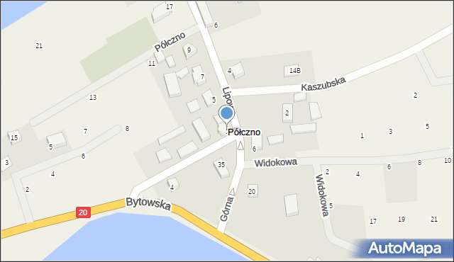 Półczno, Półczno, 33, mapa Półczno