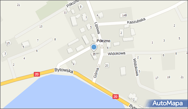 Półczno, Półczno, 35, mapa Półczno