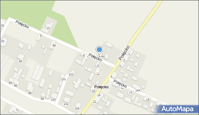 Połęcko, Połęcko, 5, mapa Połęcko