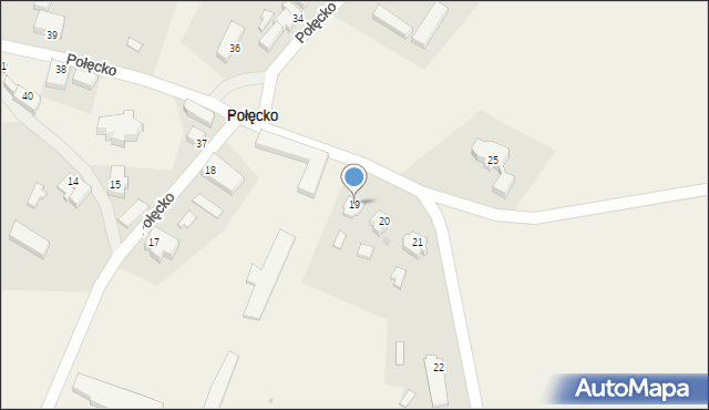 Połęcko, Połęcko, 19, mapa Połęcko