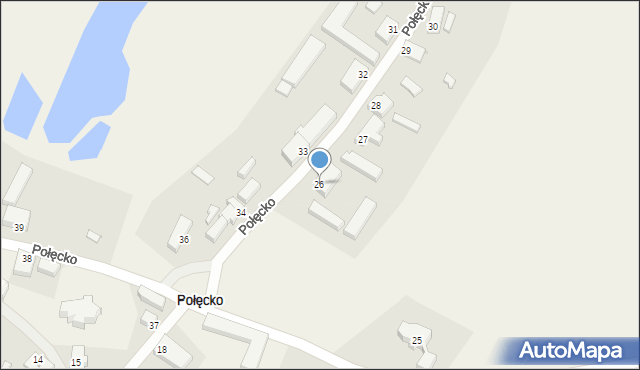 Połęcko, Połęcko, 26, mapa Połęcko