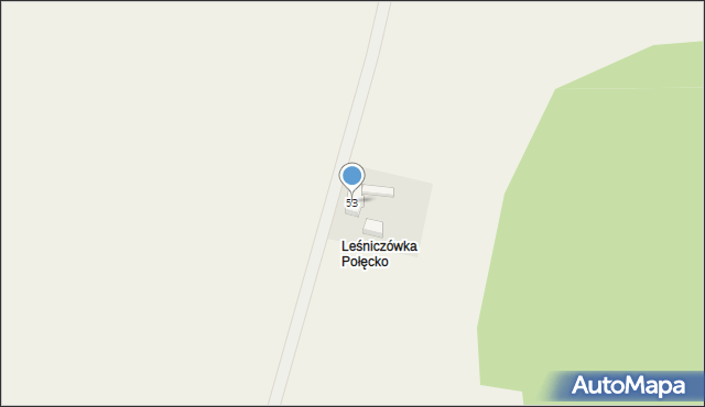 Połęcko, Połęcko, 53, mapa Połęcko