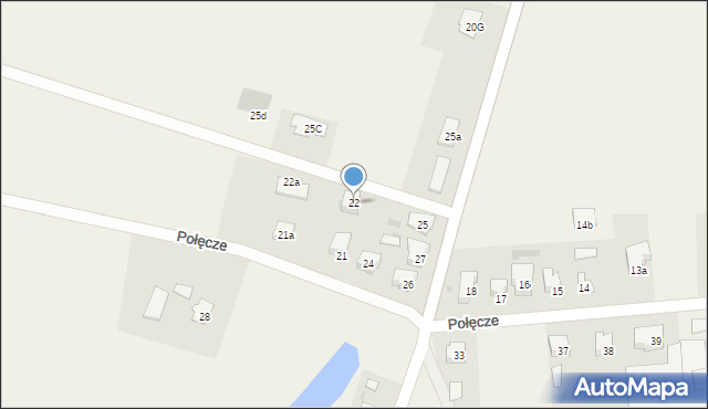 Połęcze, Połęcze, 22, mapa Połęcze