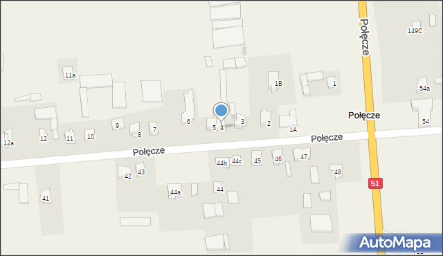 Połęcze, Połęcze, 4, mapa Połęcze