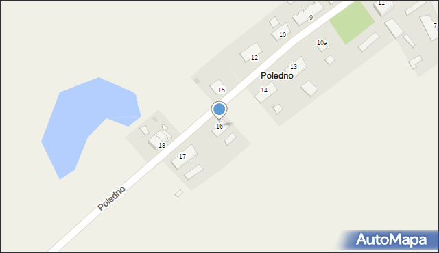 Poledno, Poledno, 16, mapa Poledno