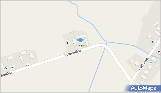 Polekarcice, Polekarcice, 32, mapa Polekarcice