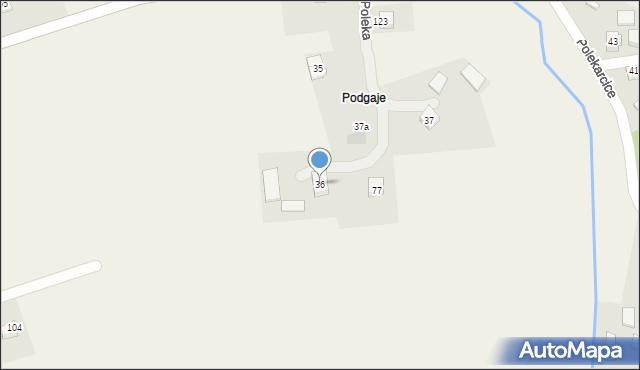 Polekarcice, Polekarcice, 36, mapa Polekarcice