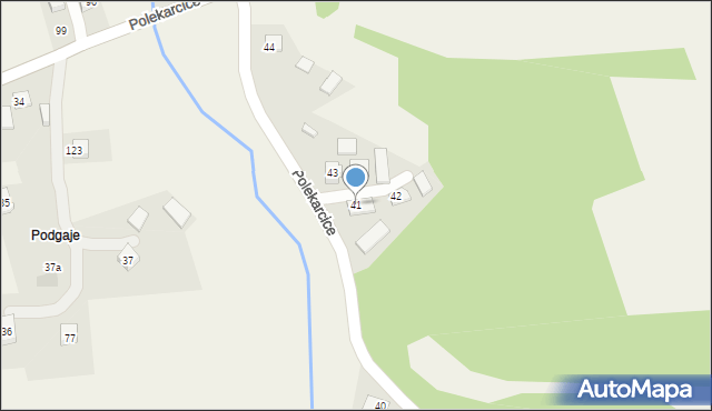 Polekarcice, Polekarcice, 41, mapa Polekarcice