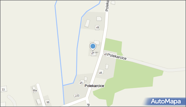 Polekarcice, Polekarcice, 47, mapa Polekarcice