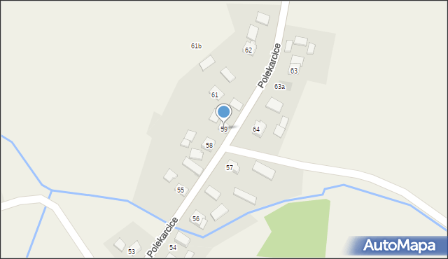 Polekarcice, Polekarcice, 59, mapa Polekarcice