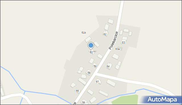 Polekarcice, Polekarcice, 61, mapa Polekarcice