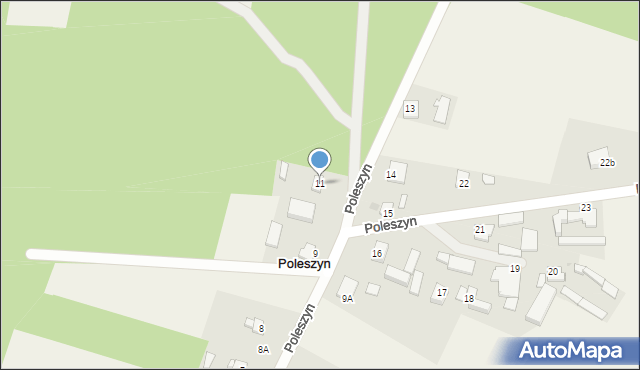 Poleszyn, Poleszyn, 11, mapa Poleszyn