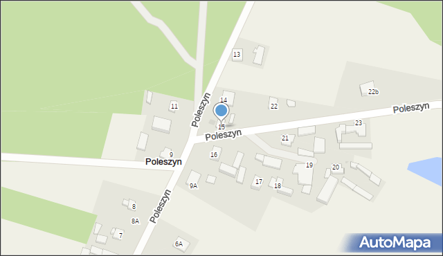 Poleszyn, Poleszyn, 15, mapa Poleszyn