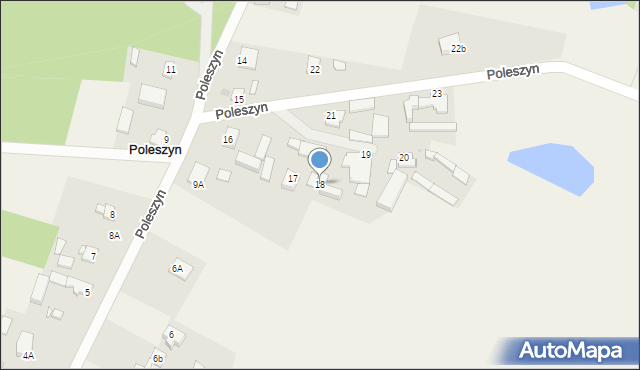 Poleszyn, Poleszyn, 18, mapa Poleszyn