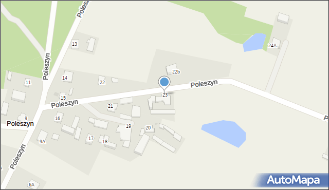 Poleszyn, Poleszyn, 23, mapa Poleszyn