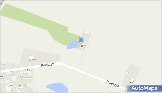 Poleszyn, Poleszyn, 24A, mapa Poleszyn