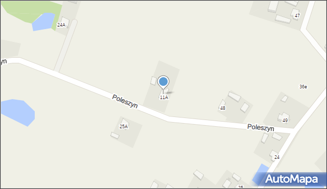 Poleszyn, Poleszyn, 25B, mapa Poleszyn