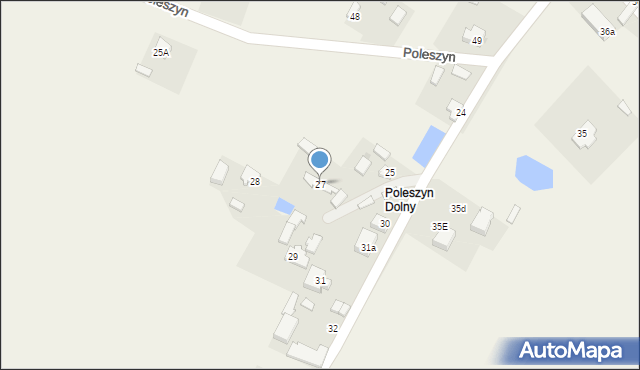 Poleszyn, Poleszyn, 27, mapa Poleszyn