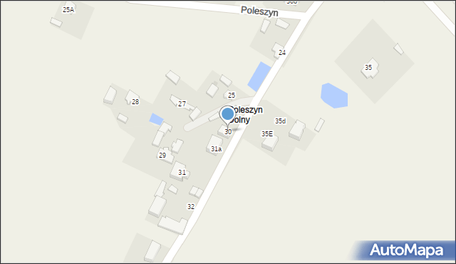 Poleszyn, Poleszyn, 30, mapa Poleszyn