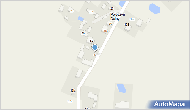 Poleszyn, Poleszyn, 32, mapa Poleszyn